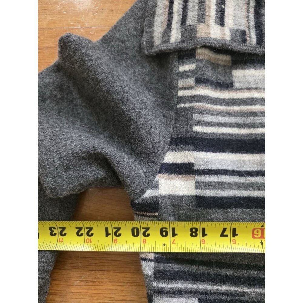 Peruvian Connection Open Face Alpaca Sweater Gray… - image 7